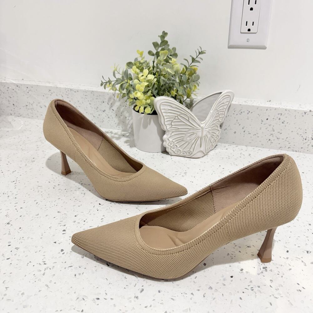 Cosy Island EternalPace Minimalist Stiletto Heeled Pump Nude Size 10 TS